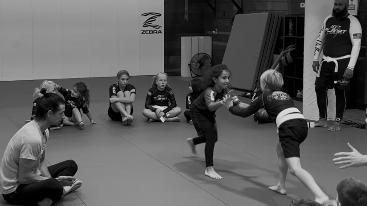 Kids Jiu Jitsu class at 10th Planet Grass Valley